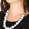 Snazzychicjewelryboutique Necklace Top Pop - White Necklace Paparazzi