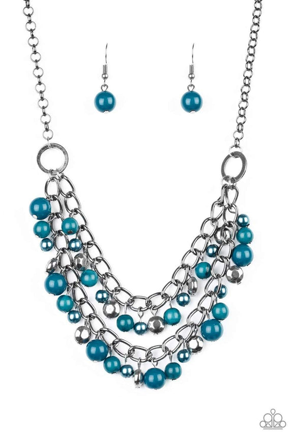 Snazzychicjewelryboutique Necklace Watch Me Now - Blue Necklace Paparazzi