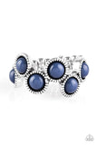 Snazzychicjewelryboutique Ring Foxy Fabulous - Blue Stretchy Ring Paparazzi