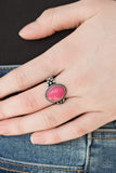 Snazzychicjewelryboutique Ring Stone Age Sophistication - Pink Stretchy Ring Paparazzi