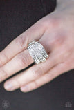 Snazzychicjewelryboutique Ring The Millionaires Club - White Rhinestone Ring Paparazzi