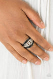 Snazzychicjewelryboutique Ring Trending Treasure - Black Stretchy Ring Paparazzi